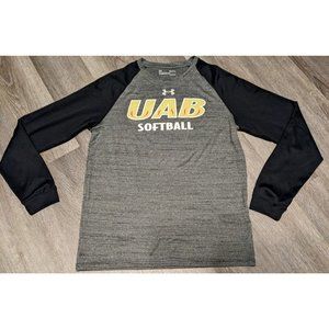 UAB Blazers Softball Under Armour Loose Heatgear Womens Small L/S Athletic Shirt